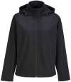 04448 Lds Race Hood SOL'S Ladies Race Hooded Soft Shell Jacket Black colour image